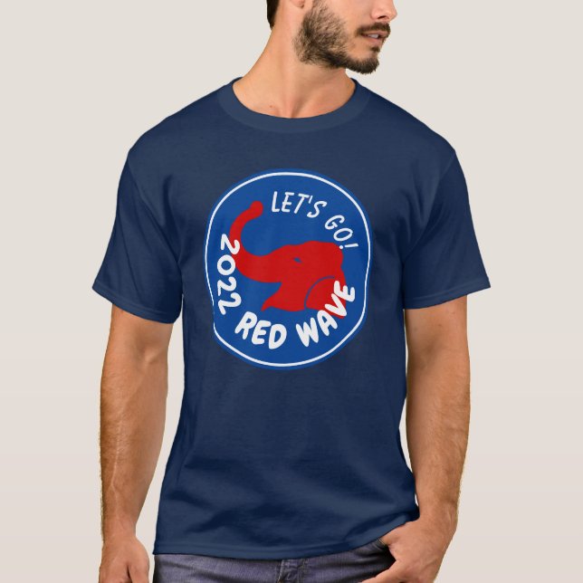 T-SHIRT VAGUE ROUGE 2022, ALLONS-Y (Devant)