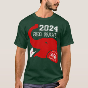 T-SHIRT VAGUE ROUGE TRUMP 2024