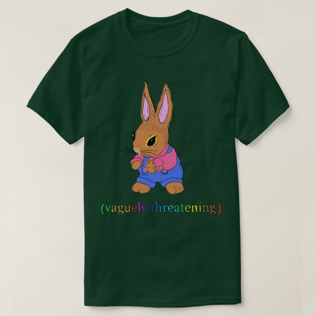 T-shirt Vaguement menacer Bunny (Design devant)