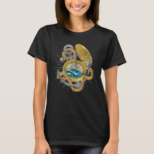 T-shirt Vagues Boussole Ancre Marin Naute Skipper Voile