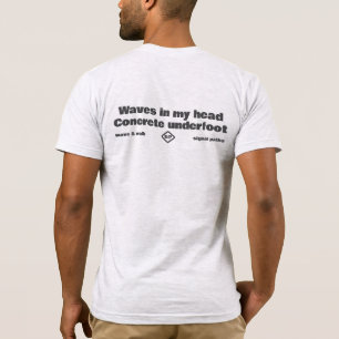 T-shirt Vagues dans ma tête, béton sous mes pieds Micro-Po
