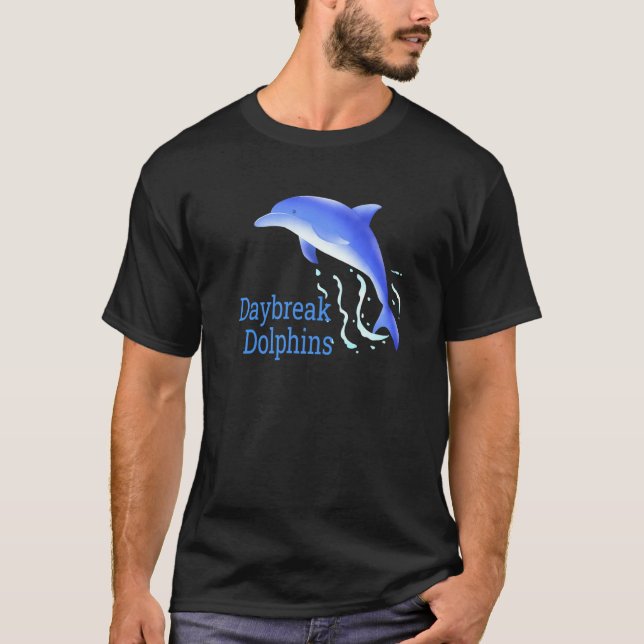 T-shirt Vagues Dauphins Aube École Primaire Ut Esprit (Devant)