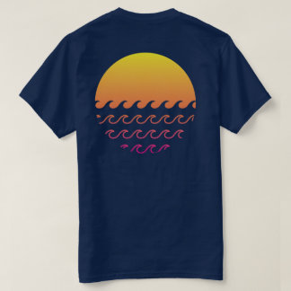T-shirt Vagues de coucher de soleil