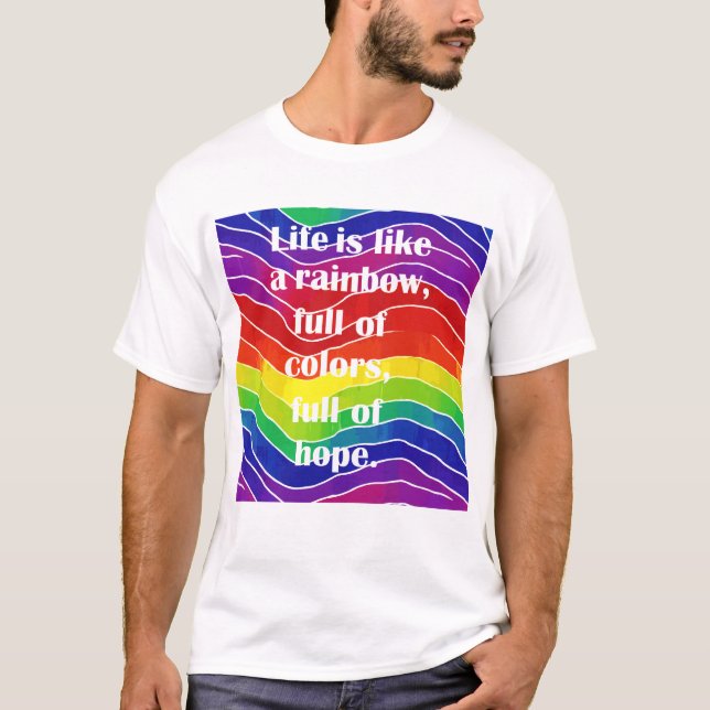 T-shirt Vagues de fierté Couleurs amicales  (Devant)