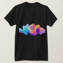 Vagues de fluide abstraites arc-en-ciel vibrant