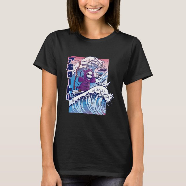 T-shirt Vagues de la mort japonaises en mer (Devant)