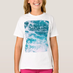 T-shirt Vagues de l'océan bleu