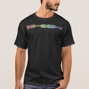T-shirt Vagues de musique pastel Fierté Arc-en-ciel LGBT s