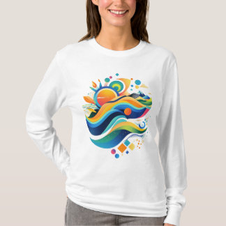 T-shirt Vagues de vie