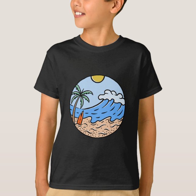 T-shirt Vagues d'été (Devant)