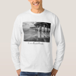 T-shirt Vagues Douces À La Quai De Coca Gris Longues Manch