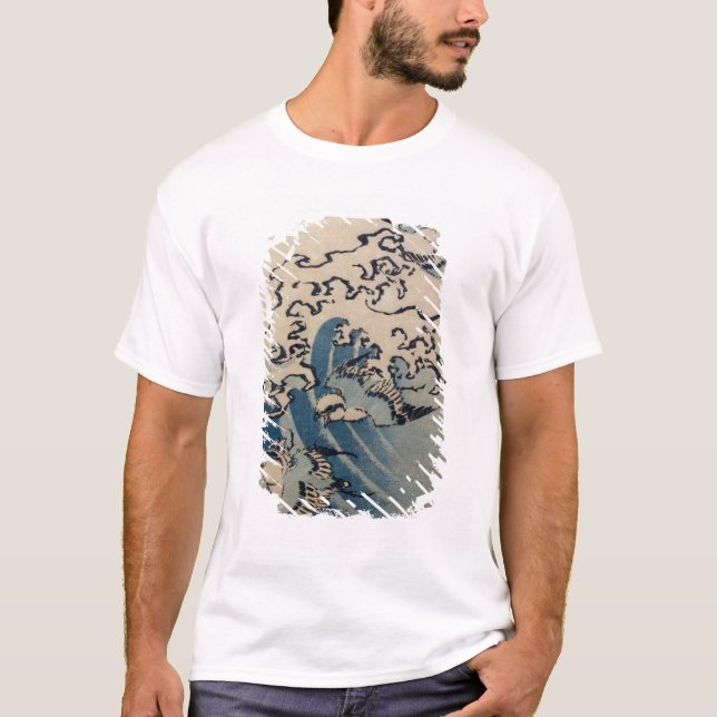 T-shirt Vagues et oiseaux, c.1825 (Devant)