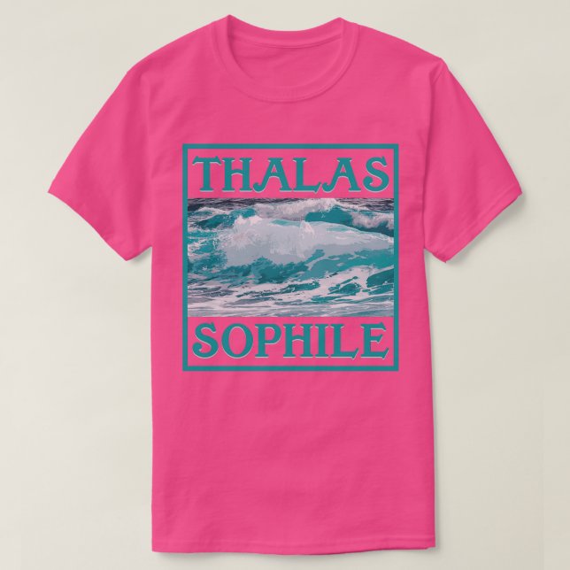 T-SHIRT VAGUES MARITIMES MARITIMES DE LA MER DE THALASSOPH (Design devant)