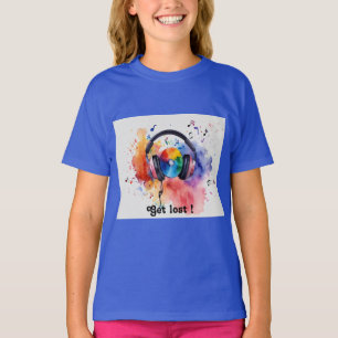 T-shirt "Vagues mélodiques : Tee musicale d'aquarelle pour