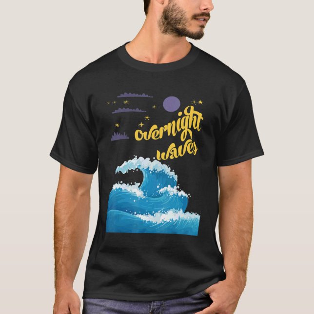T-shirt Vagues nocturnes (Devant)