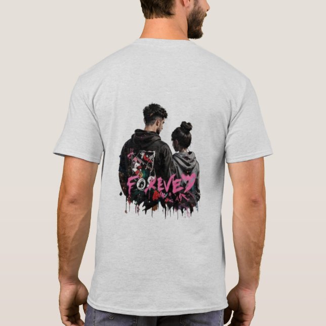 T-Shirt Vagues Océaniques Coucher de Soleil | Vagu (Dos)