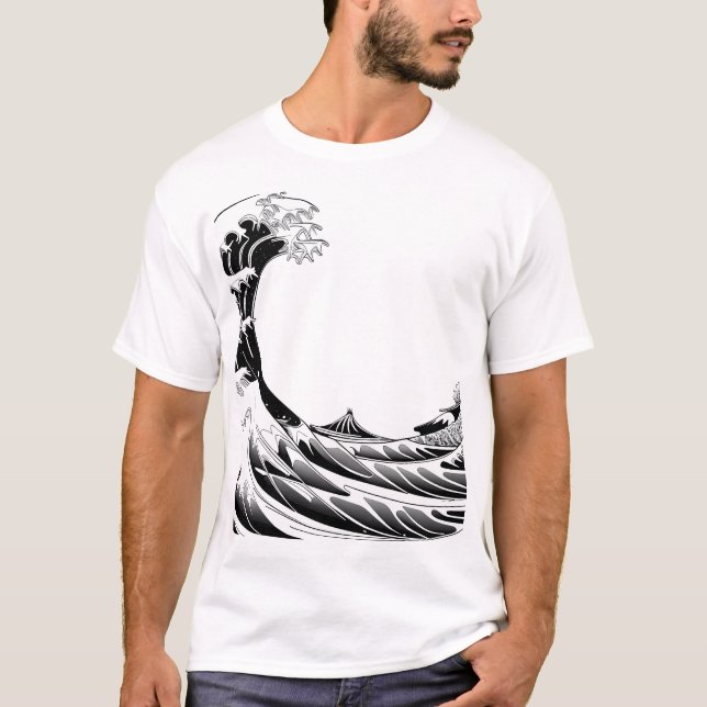 T-shirt Vagues paisibles d'héritage (Devant)