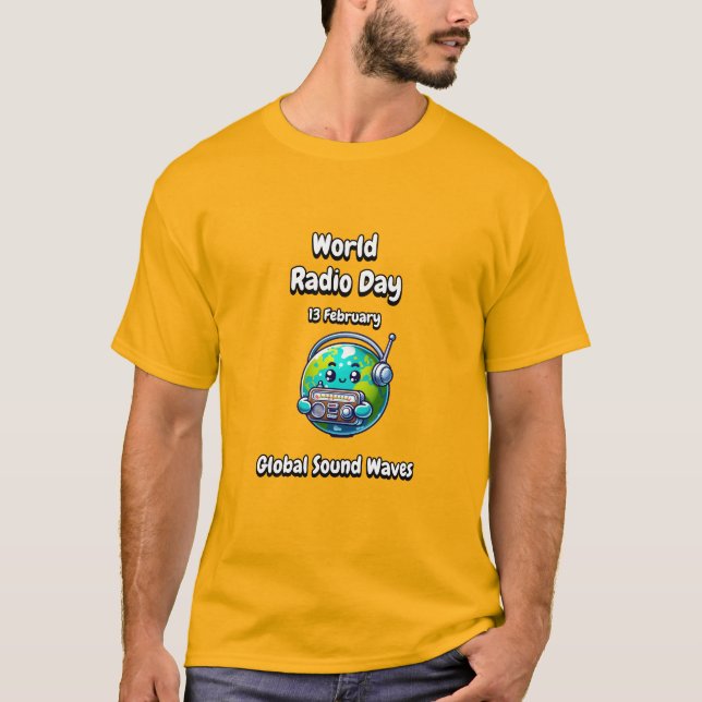 T-shirt Vagues sonores mondiales. (Devant)