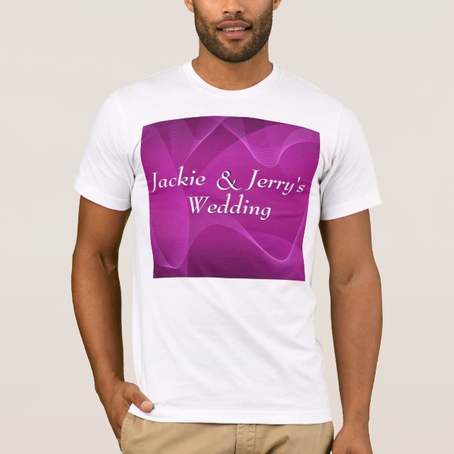 T-shirt Vagues violettes (Devant)