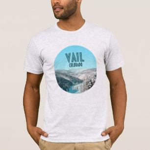 T-shirt Vail Colorado Montagnes de Neige Vintage