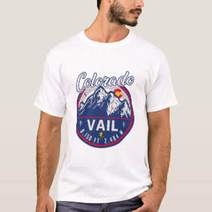 T-shirt Vail Colorado Mountain Retro Sunset Souvenirs