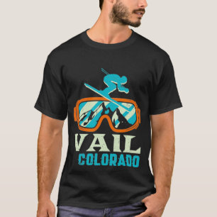 T-shirt Vail Colorado Mountain Vintage Retro Ski et