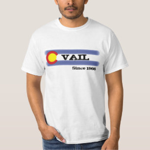 T-shirt Vail Colorado valeur du drapeau local
