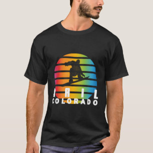T-shirt Vail Snowboard Sun Snowboardeur Vail Colorado Wint
