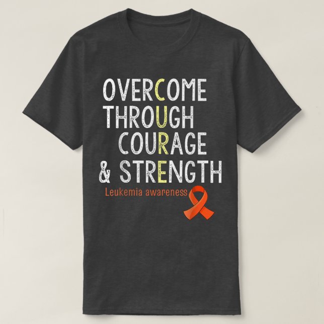T-shirt vaincre le TDAH par le courage force ADHD a (Design devant)