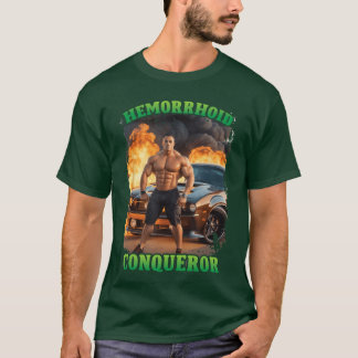 T-shirt Vainqueur d'hémorroïdes Mème drôle Étrange Offensa