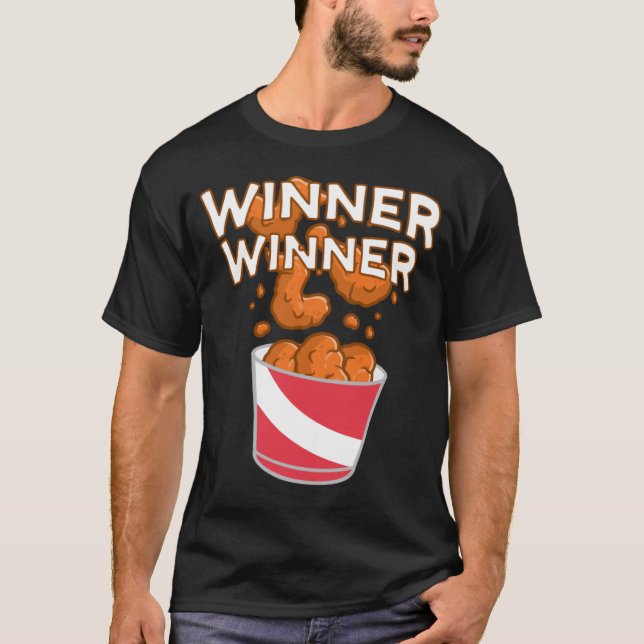 T-shirt Vainqueur Dîner aux poulets (Devant)