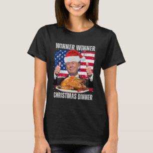 T-shirt Vainqueur du dîner de Noël Humour Funny Trump X