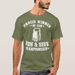 T-shirt Vainqueur Fière Du Championnat Hide Seek 10mm