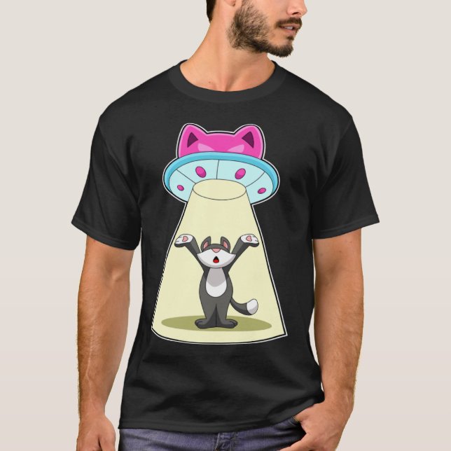 T-shirt Vaisseau Spatial Chat (Devant)