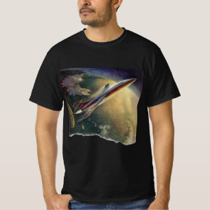 T-shirt Vaisseau spatial de science-fiction vintage Avion
