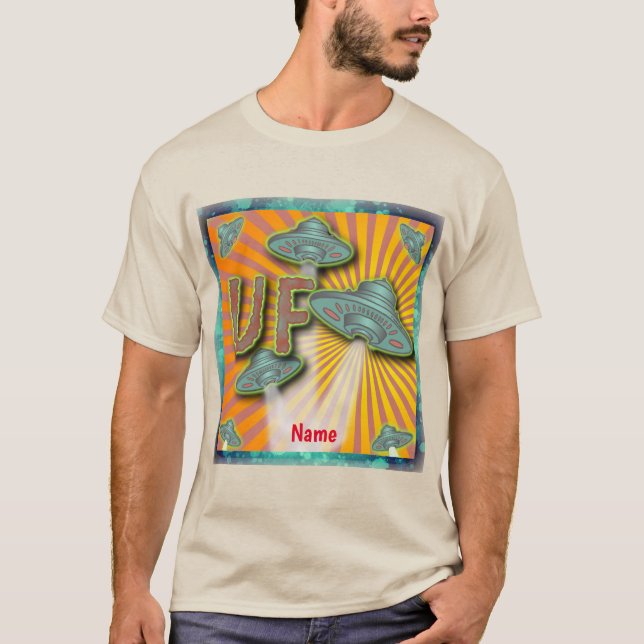 T-shirt Vaisseau spatial extraterrestre OVNI (Devant)