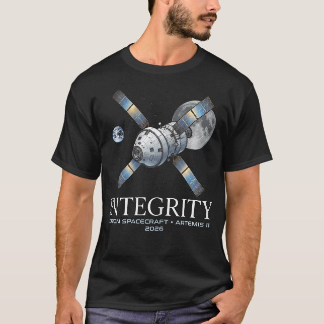 T-shirt Vaisseau spatial Integrity Orion Artemis Ii 2026 (Devant)