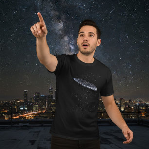 T-shirt Vaisseau Spatial Mystérieux 3i Atlas Cosmic Dark