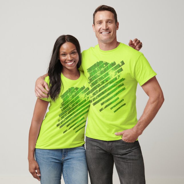 T-shirt Vaisselle en terre cuite vert citron (Unisexe)