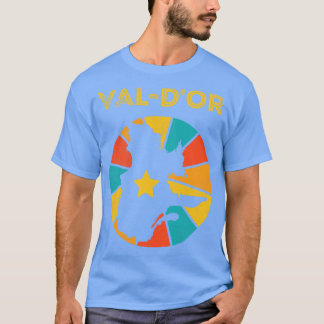 T-shirt ValdOr Québec Canada Souvenir Vintage en détresse