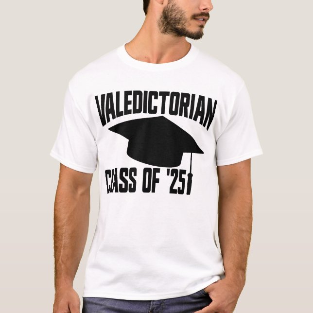 T-shirt Valedictorian Classe de '25 Graduation 2025 (Devant)