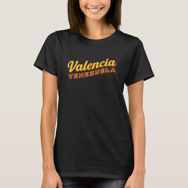 T-shirt Valencia Venezuela (Devant)
