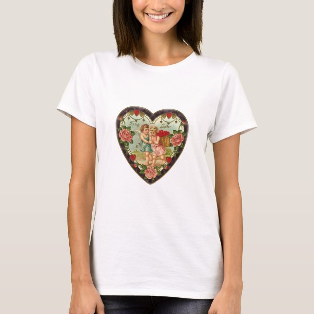 T-shirt Valentin victorien pour mon amour II (Devant)