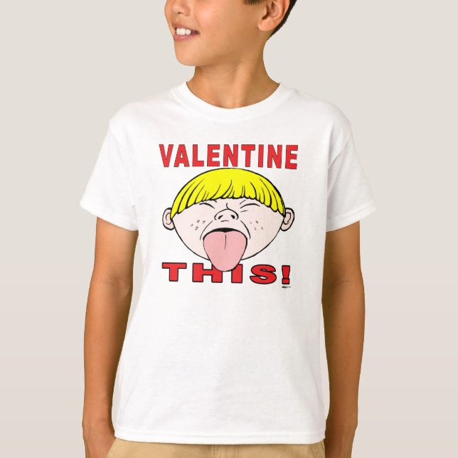 T-shirt Valentine ceci !  Garçon (Devant)