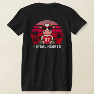 T-shirt Valentine Cow PNG Sublimation Design