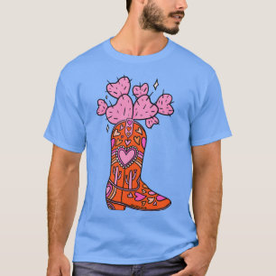 T-shirt Valentine Cowboy Boot
