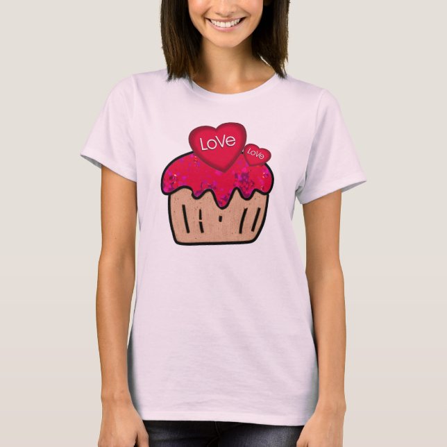 T-shirt VALENTINE Cupcake Tee (Devant)
