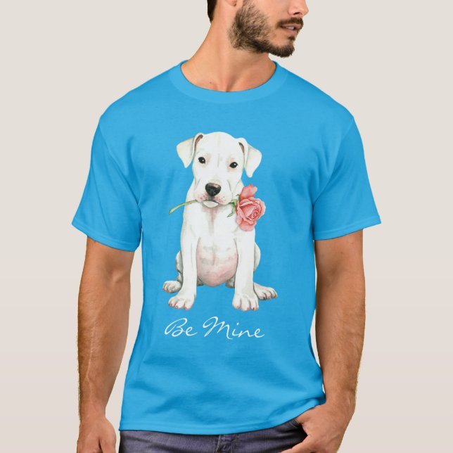 T-shirt Valentine Dogo rose (Devant)