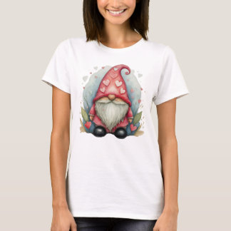 T-shirt Valentine Gnome In Love, Gnome Valentines