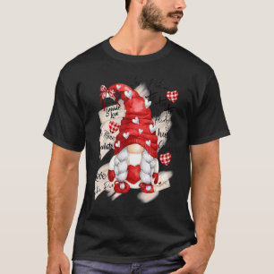 T-shirt Valentine Gnome Love Heart Joyeux Valentines Day W